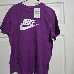 Nike Bold Purple Tee with White Logo